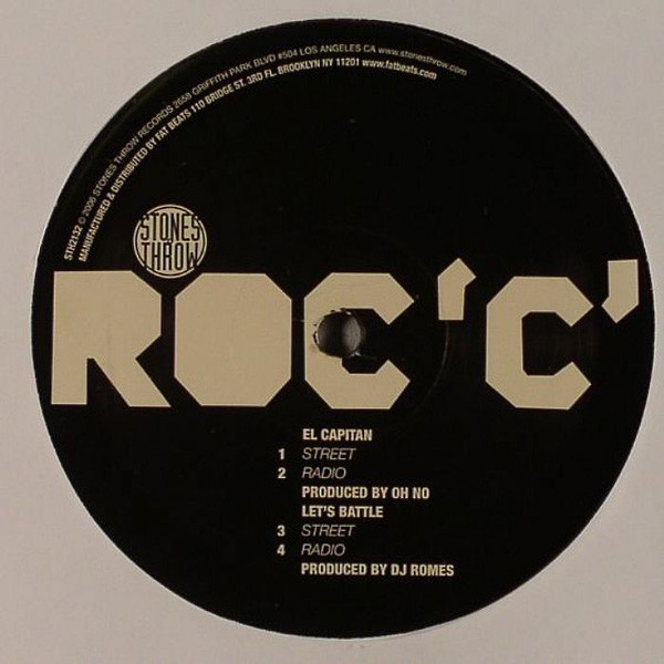 Roc 'C' - El Capitan - Vinyl Record 12" image 1