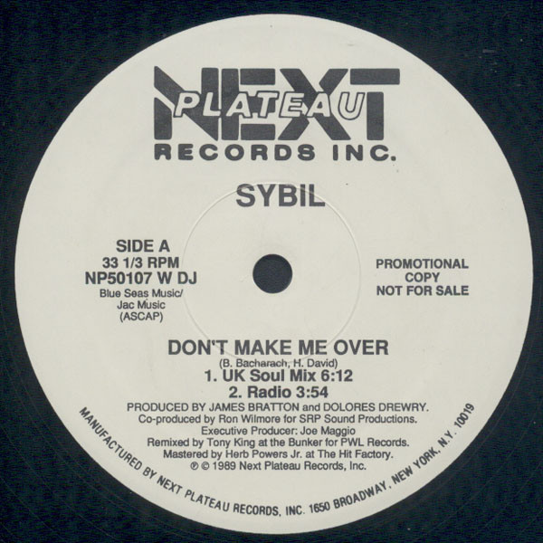 Sybil - Don't Make Me Over - Used Vinyl Record 12" image 1