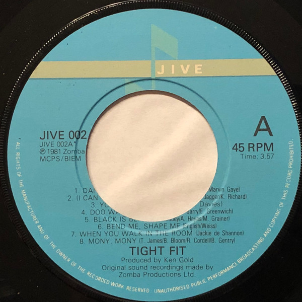 Tight Fit - Back To The 60's - Used Vinyl Record 7" image 1