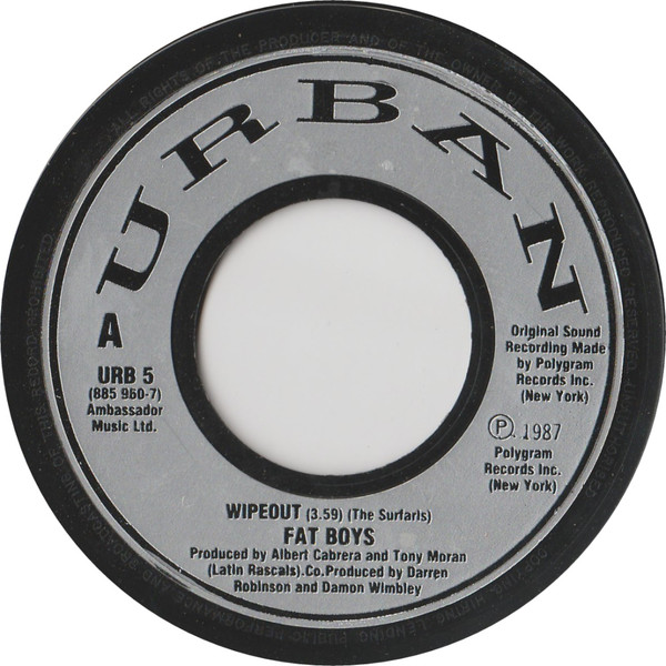Fat Boys - Wipeout! - Used Vinyl Record 7" image 1