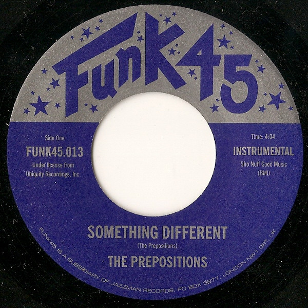Propositions - Something Different - Vinyl Record 7" image 1