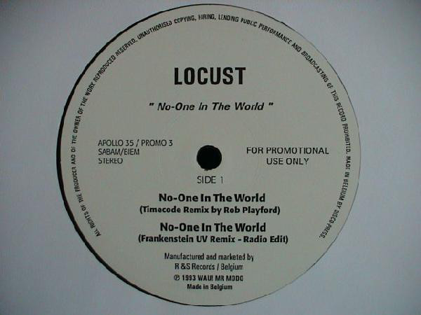 Locust - No-One In The World - Vinyl Record 12" image 1