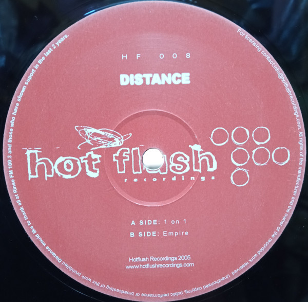 DJ Distance - 1 On 1 / Empire - Vinyl Record 12" image 1
