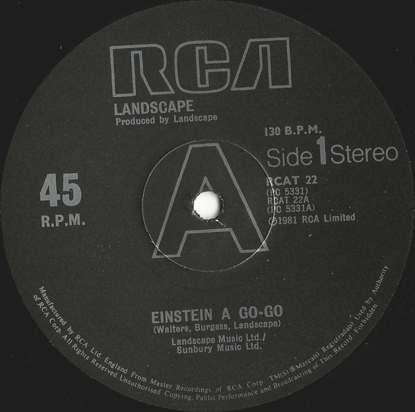 Landscape - Einstein A Go-Go - Used Vinyl Record 12" image 1