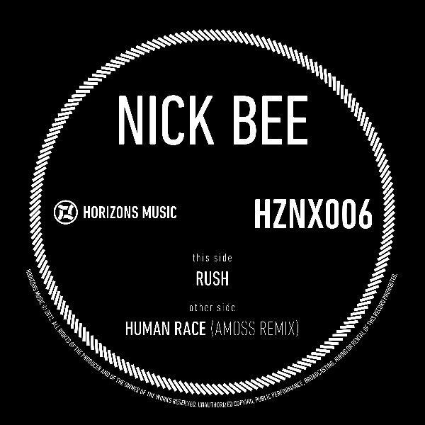 NickBee - Rush / Human Race (Amoss Remix) - Vinyl Record 12" image 1