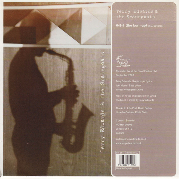 Terry Edwards & The - 6-8-1 (The Burn-Up) / Noonday Boost - Used Vinyl R image 1