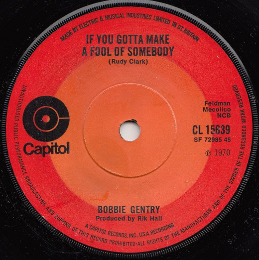 Bobbie Gentry - If You Gotta Make A Fool Of Somebody - Used Vinyl Rec image 1