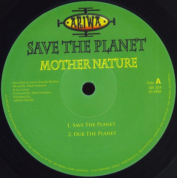 Mother Nature - Save The Planet - Used Vinyl Record 12" image 1