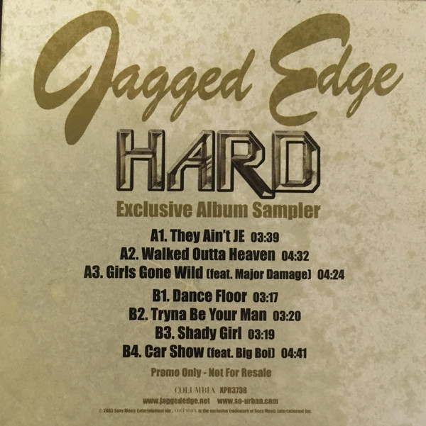 Jagged Edge - Hard (Exclusive Album Sampler) - Used Vinyl Rec image 1