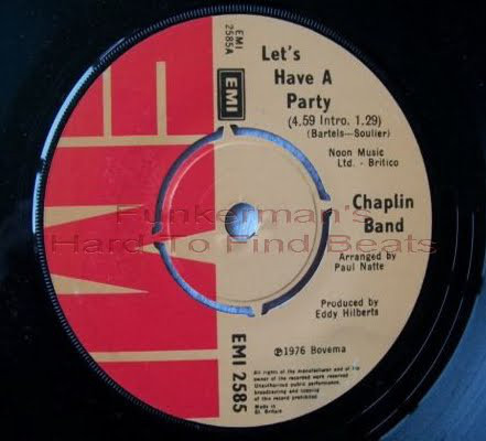 Chaplin Band - Let's Have A Party - Used Vinyl Record 7" image 1