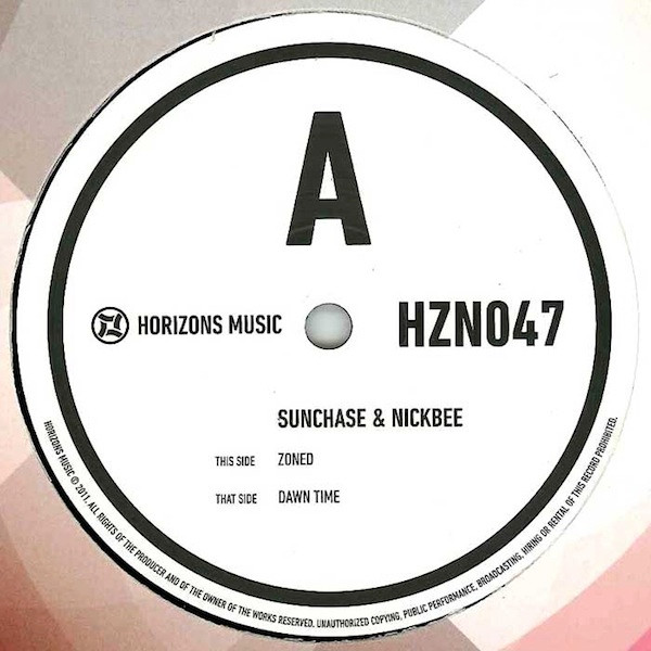 Sunchase - Zoned / Dawn Time - Vinyl Record 12" image 1