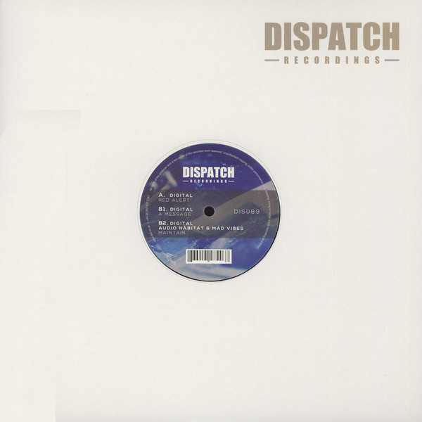 Digital - Red Alert / A Message / Maintain - Vinyl Record 12" image 1