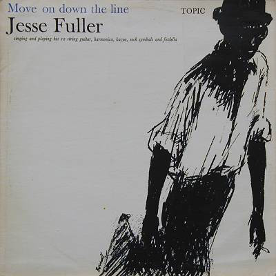 Jesse Fuller - Move On Down The Line - Used Vinyl Record image 1