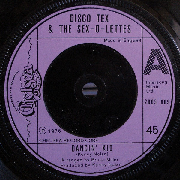 Disco Tex & His Sex- - Dancin' Kid - Used Vinyl Record 7" image 1