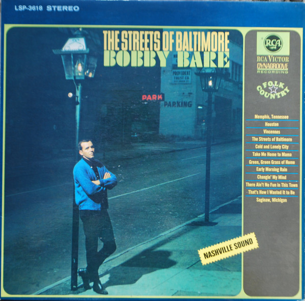 Bobby Bare - Streets Of Baltimore - Used Vinyl Record image 1