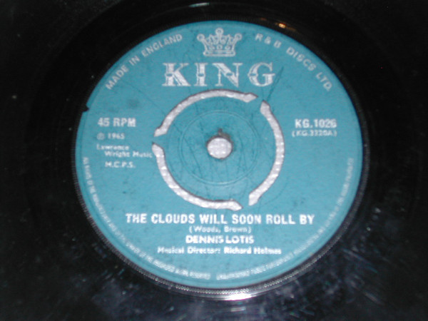 Dennis Lotis - Clouds Will Soon Roll By - Used Vinyl Record 7" image 1