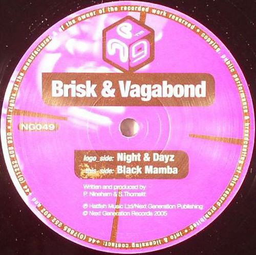 Brisk & V.A.G.A.B.O. - Night & Dayz / Black Mamba - Vinyl Record 12" image 1