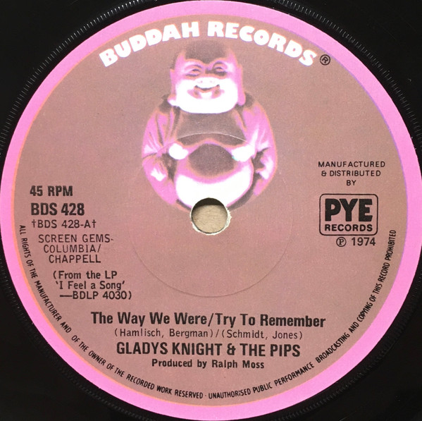 Gladys Knight And Th - Way We Were / Try To Remember - Used Vinyl Record image 1