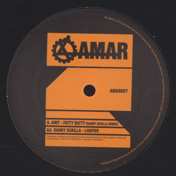 Amit - Fatty Batty ( Remix) / Lighter - Vinyl Record 10" image 1