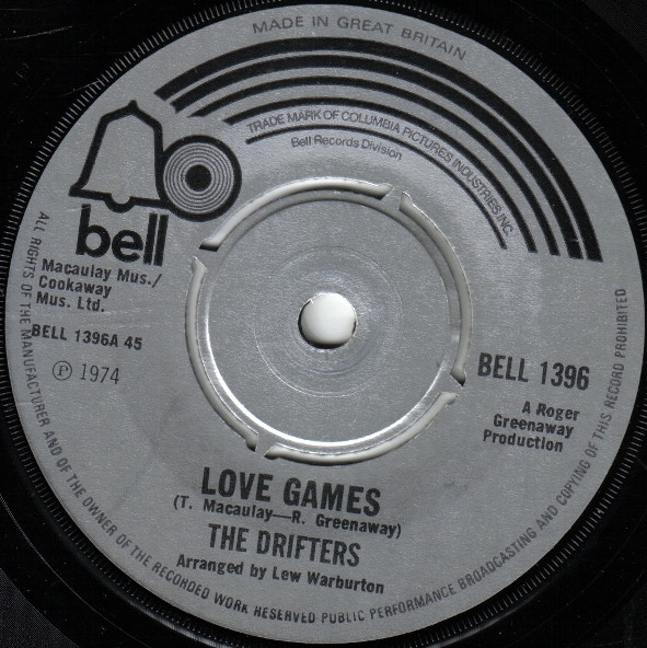 Drifters - Love Games - Used Vinyl Record 7" image 1