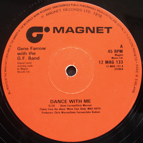 Gene Farrow With G.F - Dance With Me / Do It Again - Used Vinyl Record image 1