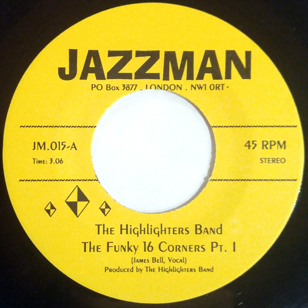 Highlighters Band - Funky 16 Corners - Vinyl Record 7" image 1