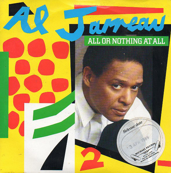 Al Jarreau - All Or Nothing At All - Used Vinyl Record 7" image 1