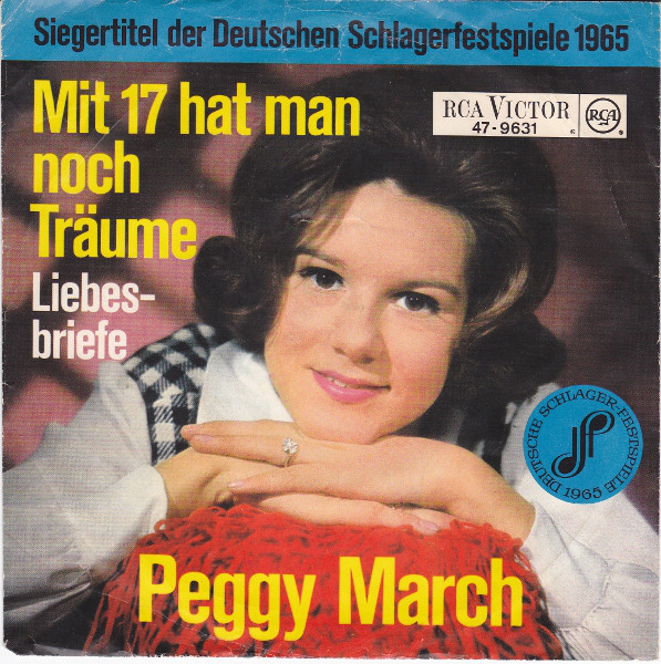 Peggy March - Mit 17 Hat Man Noch Traume - Used Vinyl Record 7" image 1
