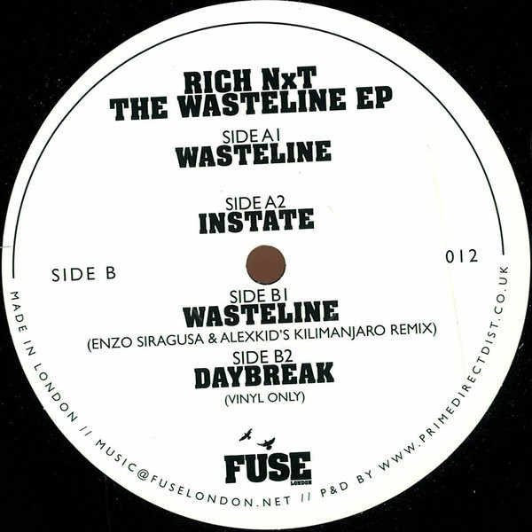 Rich NxT - Wasteline EP - Vinyl Record 12" image 1