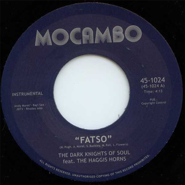 Dark Knights Of Soul - Fatso / Doin' The Tick - Vinyl Record 7" image 1