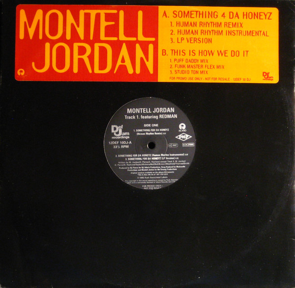 Montell Jordan - Somethin' 4 Da Honeyz - Used Vinyl Record 12 image 1