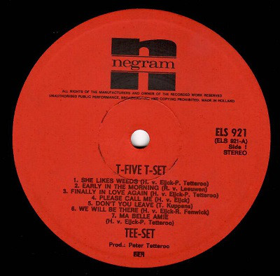 Tee-Set - T5 - Used Vinyl Record image 1