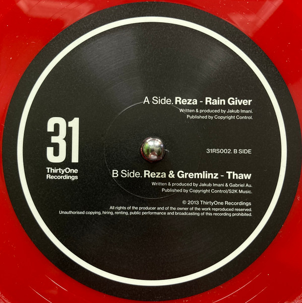 Reza - Rain Giver / Thaw - Vinyl Record 12" image 1