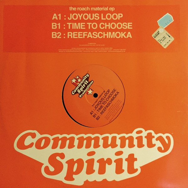 Community Spirit - Roach Material EP - Used Vinyl Record 12" image 1