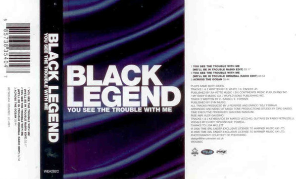 Black Legend - You See The Trouble With Me - Used Cassette image 1
