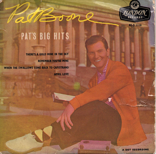Pat Boone - Pat's Big Hits - Used Vinyl Record 7" image 1