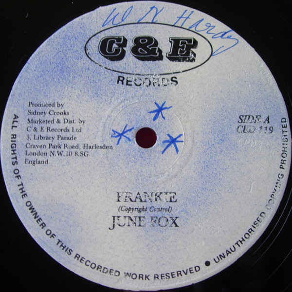 June Fox - Frankie / Come Down - Used Vinyl Record 12" image 1