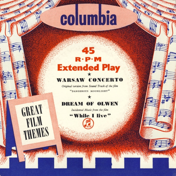 Charles Williams Con - Great Film Themes - Used Vinyl Record 7" image 1