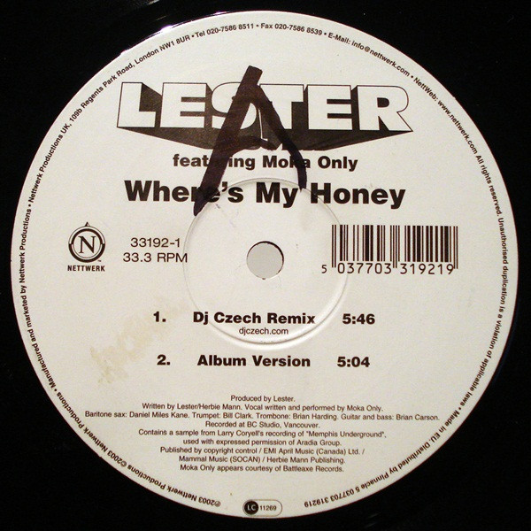 Wicked Lester - Where's My Honey - Used Vinyl Record 12" image 1