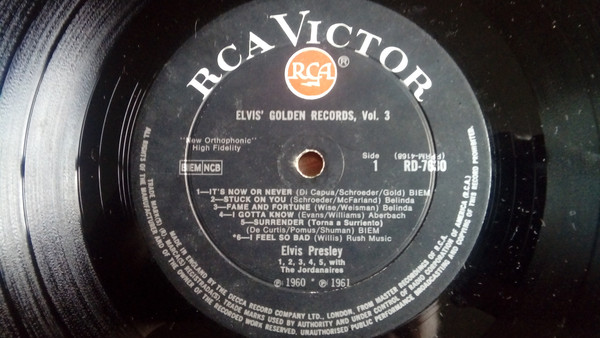 Elvis Presley - Elvis' Golden Records, Vol. 3 - Used Vinyl Record image 1