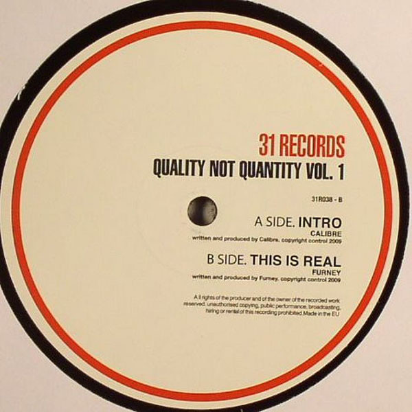 Various - Quality Not Quantity Vol. 1 - Vinyl Record 12" image 1