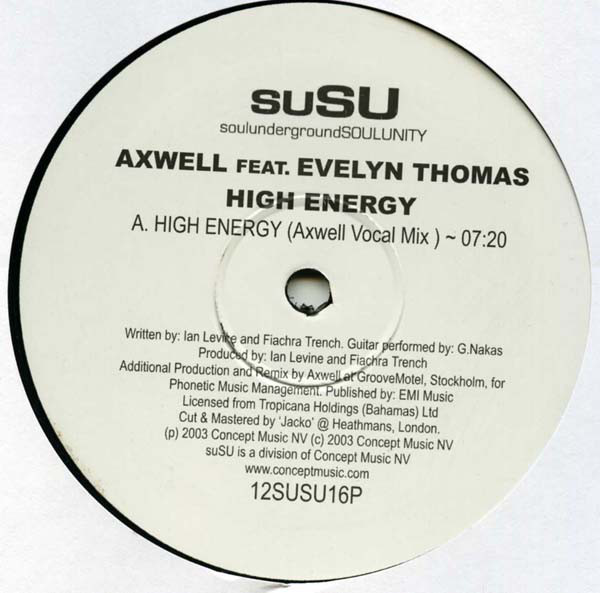 Axwell - High Energy - Used Vinyl Record 12" image 1