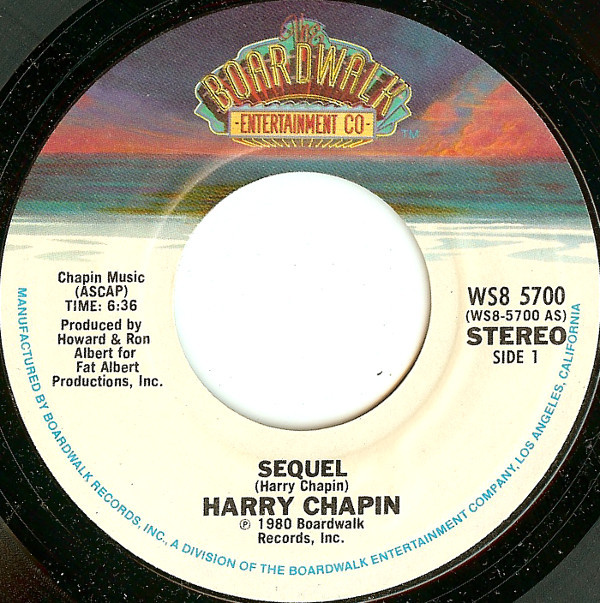 Harry Chapin - Sequel / I Finally Found It Sandy - Used Vinyl Record image 1