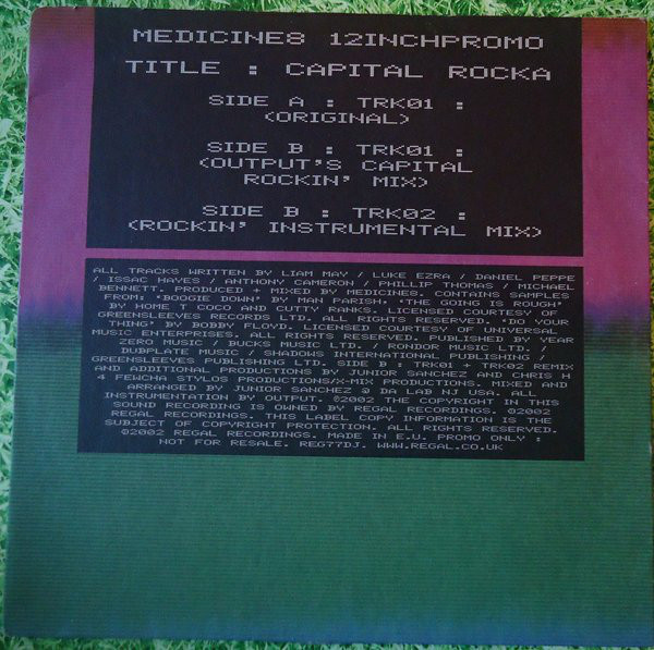 Medicine8 - Capital Rocka - Used Vinyl Record 12" image 1
