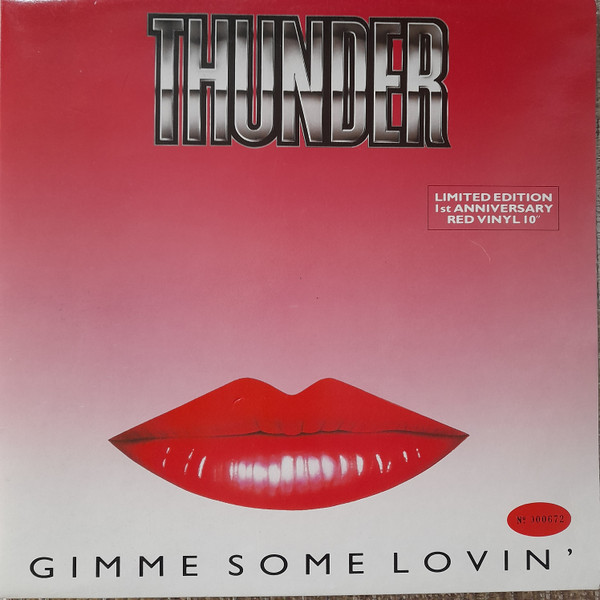 Thunder - Gimme Some Lovin' - Used Vinyl Record 10" image 1