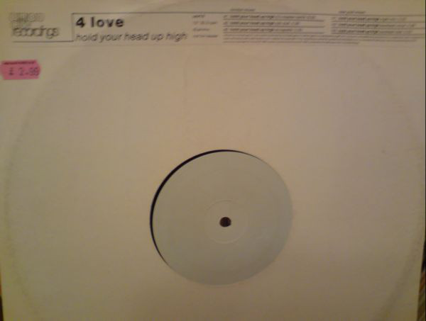 4 Love - Hold Your Head Up High - Used Vinyl Record 12" image 1