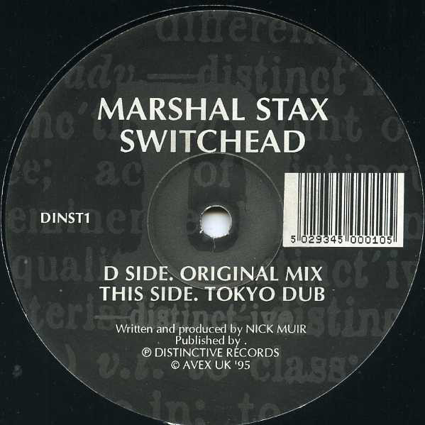 Marshal Stax - Switchead - Used Vinyl Record 12" image 1