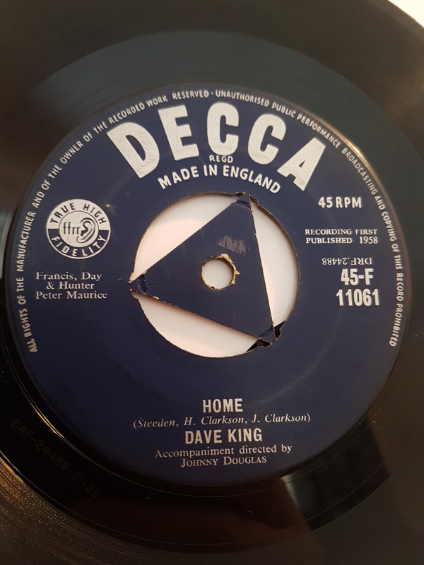 Dave King - Story - Used Vinyl Record 7" image 1
