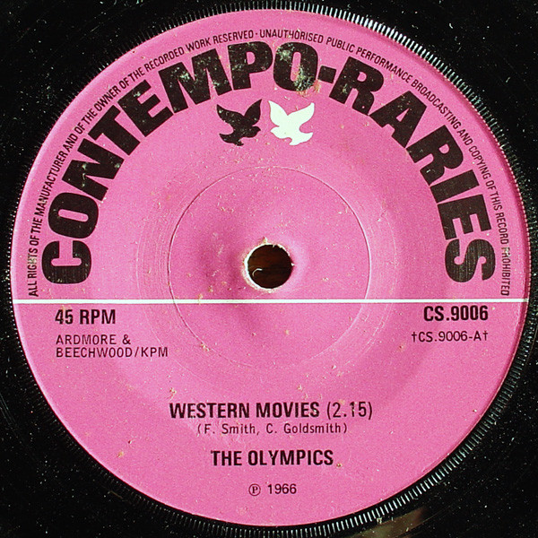Olympics - Western Movies - Used Vinyl Record 7" image 1