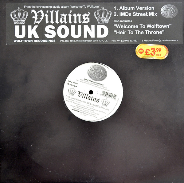 Villains - UK Sound - Used Vinyl Record 12" image 1